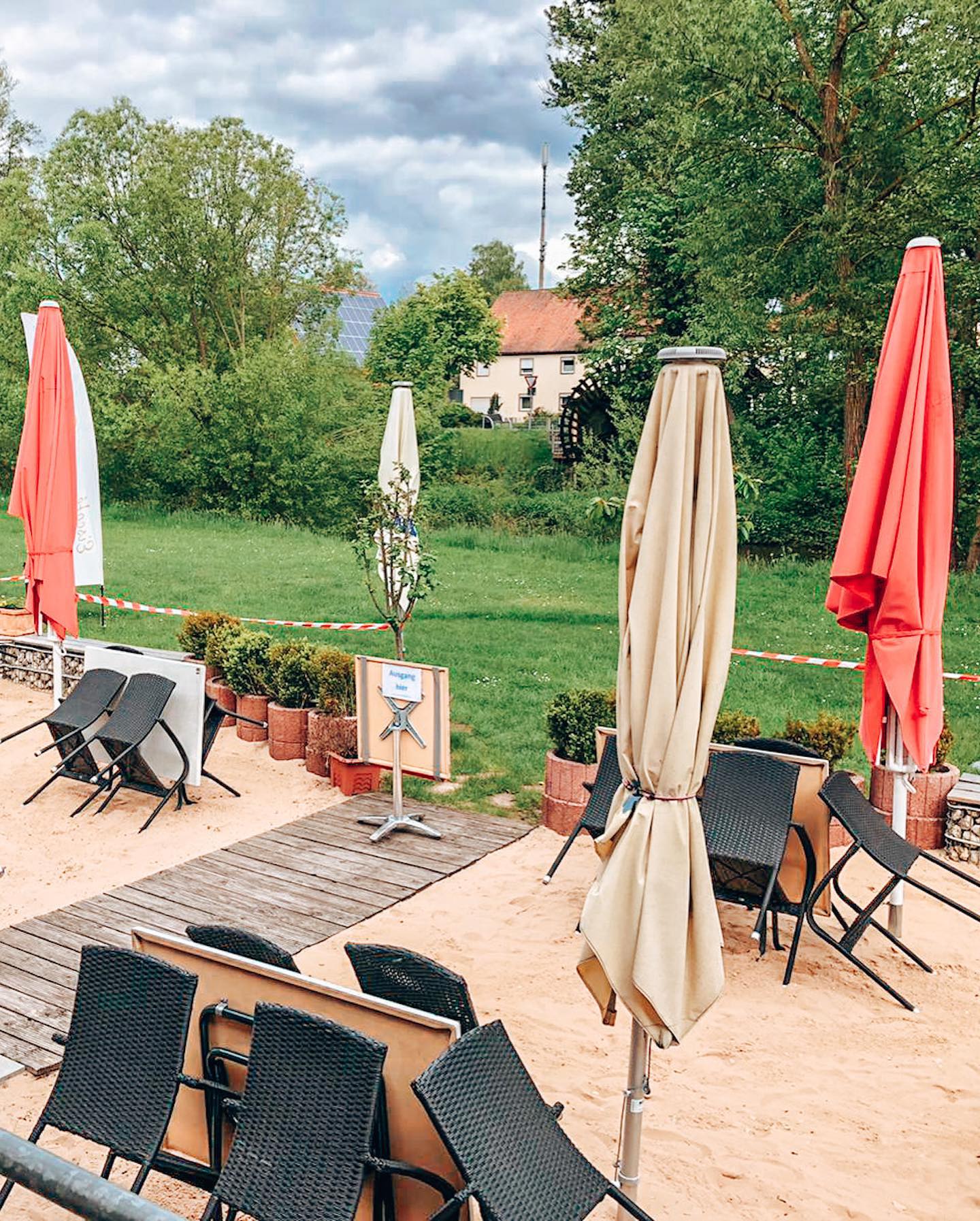 Eisgarten am Eiscafé Herzblut